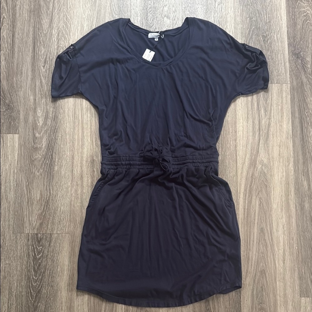 Michael Stars Navy Mini Dress Medium Cotton Blend Valerie Dress